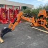 Universal backhoe with bucket for agricultural tractors