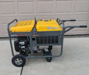 Wacker Neuson GPS9700A Portable Generator with Electric Start, Wheel Kit & Honda – #5100042221