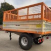 Agricultural trailers 3 way hydraulic tipping trailer for tractor, with mesh sides