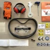Petrol chipper shredder with Honda engine and Estart DK-800