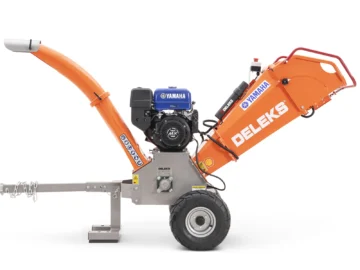 Petrol chipper shredder, with Yamaha engine and Estart