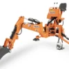 Universal backhoe with bucket for agricultural tractors